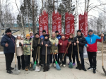 Продолжаются субботники в Мегионе и Высоком