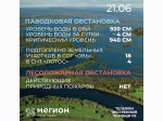 Лесопожарная и паводковая обстановка в Мегионе на 21 июня