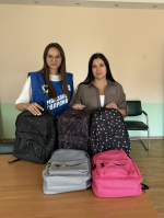 Югорчане передали учебные принадлежности первоклассникам Макеевки
